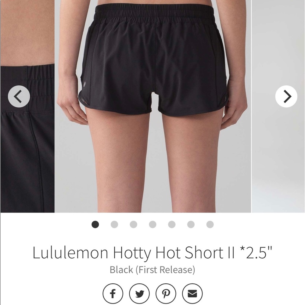 Lululemon hotty hot shorts